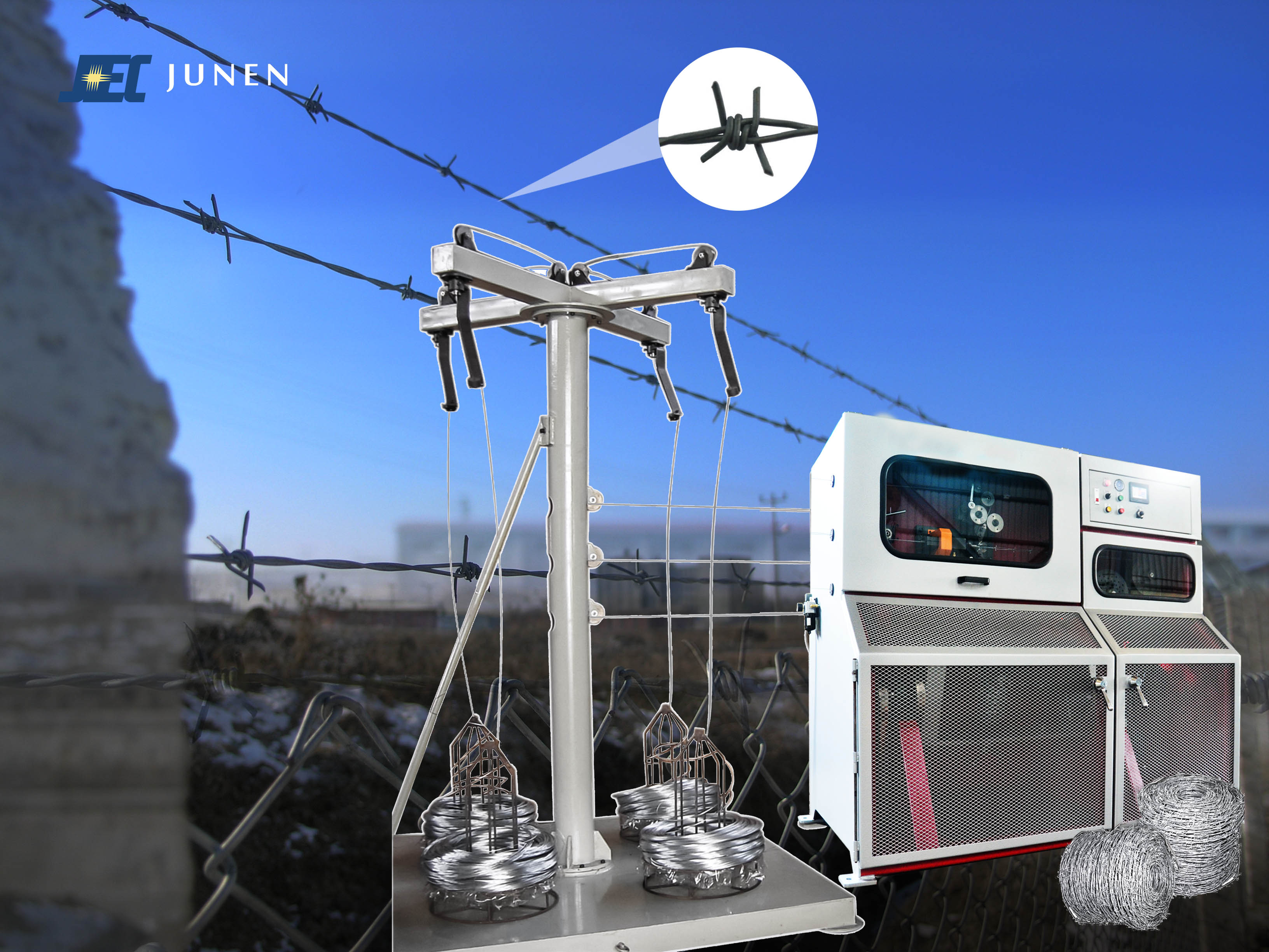Barbed wire fencing machine deals